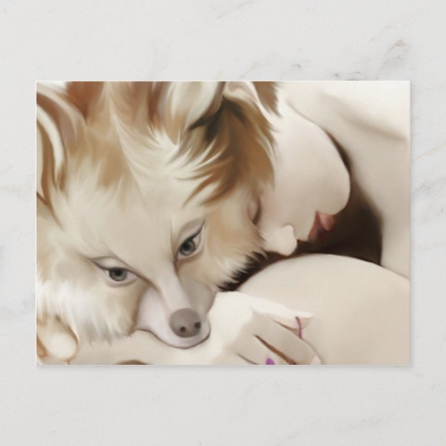 ger foxgirl vykort (Framsida)