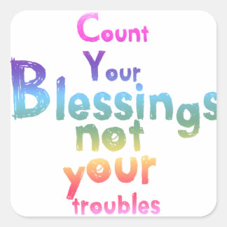 Ger hiss din själ och lyft din dag fyrkantigt klistermärke