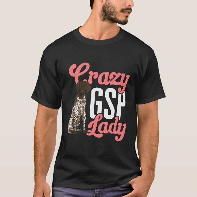 Ger kortfristig pekare Mamma Crazy Gsp Dam T Shirt (Framsida)