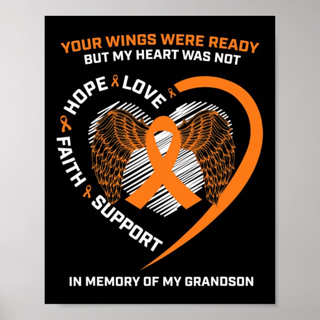 Ger kvinnor Manar till minnet av min morson Leukem Poster (Framsidan)