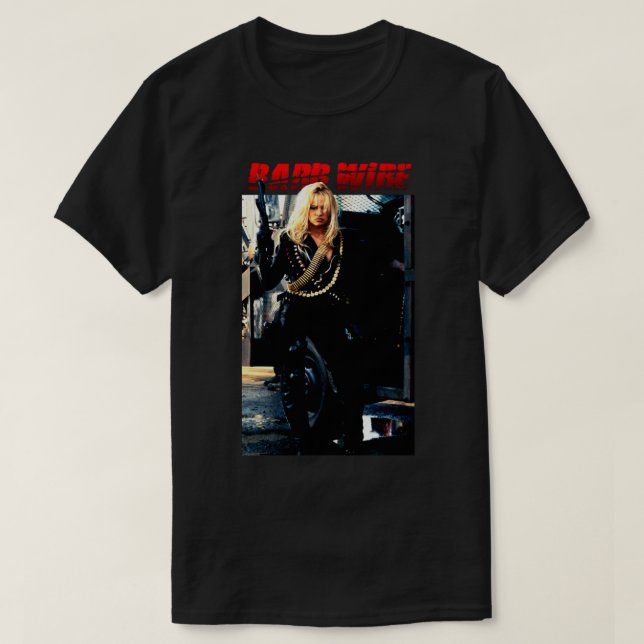 Ger Manar superhjälte Barb Movie Wire Graphic Fläk T Shirt (Design framsida)