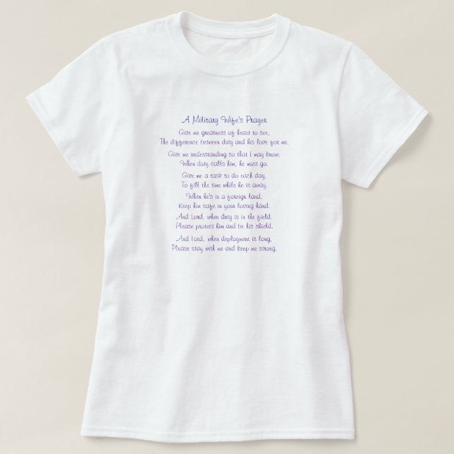 Ger militära en fru bön, mig storhet av… tee (Design framsida)