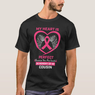 Ger minne av Loving Cousin Rosa Breast Cancer A T Shirt