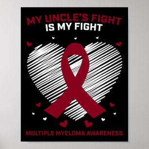Ger morbror Många Myeloma Awareness Products Bl l Poster
