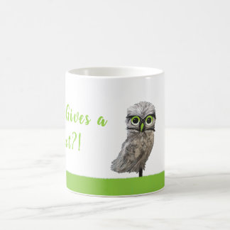 Ger vem en dyft? Silver som gräver ugglakonst Kaffemugg
