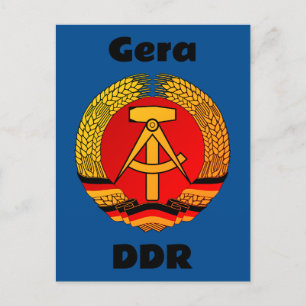Gera, Öster Tyskland - DDR GDR Ostdeutschland Vykort