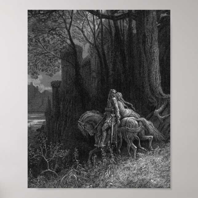 Geraint och Enid Ride Away Gustave Dore Poster (Framsidan)