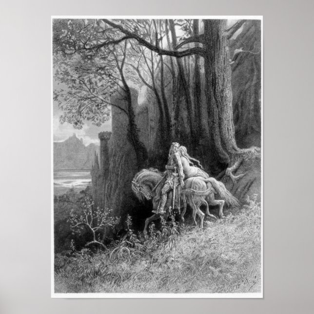 Geraint och Enid Ride Away Poster (Framsidan)