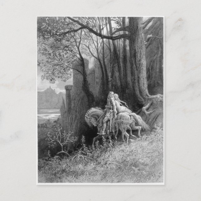 Geraint och Enid Ride Away Vykort (Framsida)