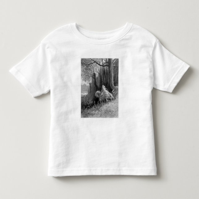 Geraint och Enid rider bort Tee (Framsida)