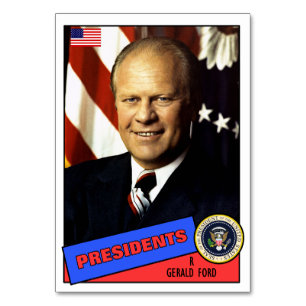 Gerald Ford Baseball Card Bordsnummer