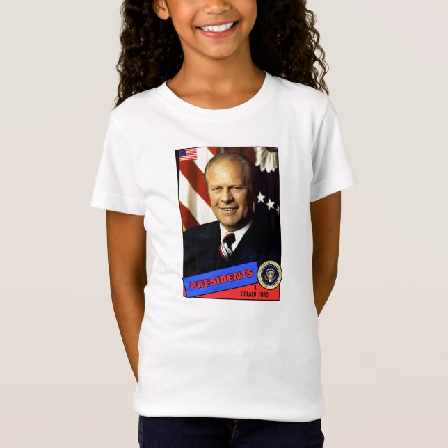 Gerald Ford Basebollkort Tee (Framsida)