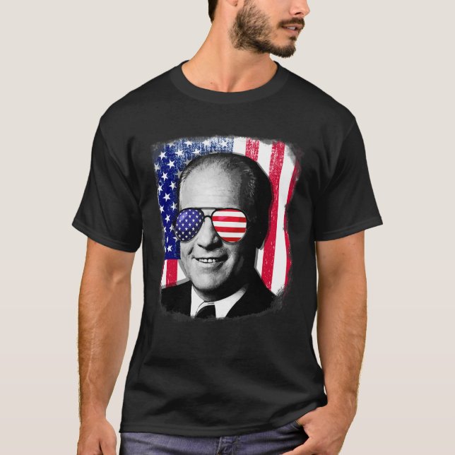 Gerald Ford Us Flagga 4 juli T Shirt (Framsida)