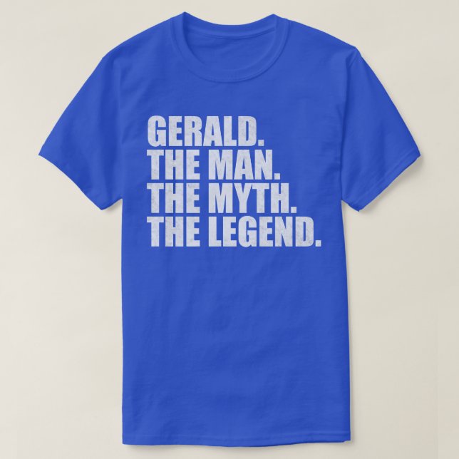 Gerald Gerald Namn Gerald given namn T Shirt (Design framsida)