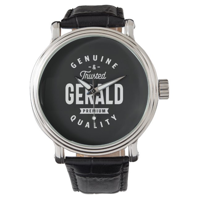 Gerald Personlig Namn Birthday Armbandsur (Framsida)