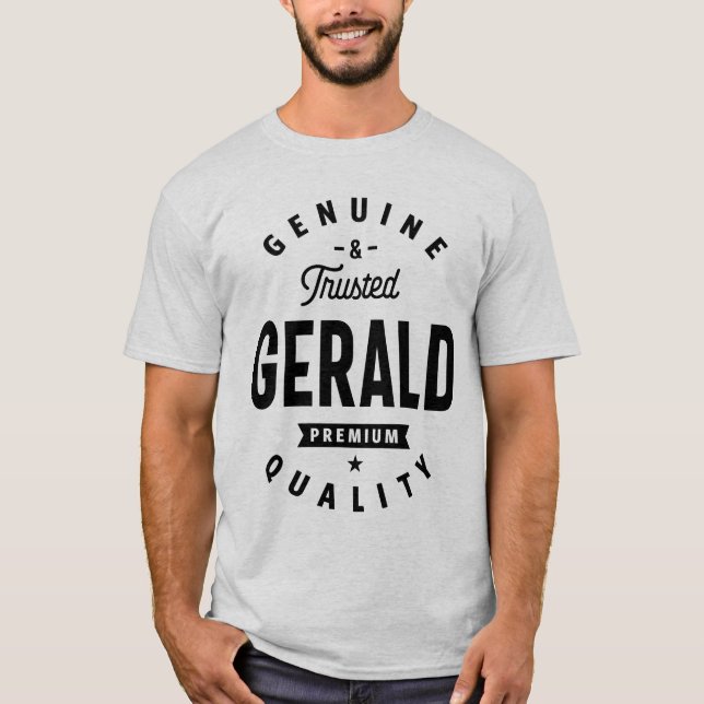 Gerald Personlig Namn Birthday Gift T Shirt (Framsida)