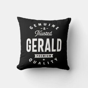 Gerald Personlig Namn Birthday Kudde