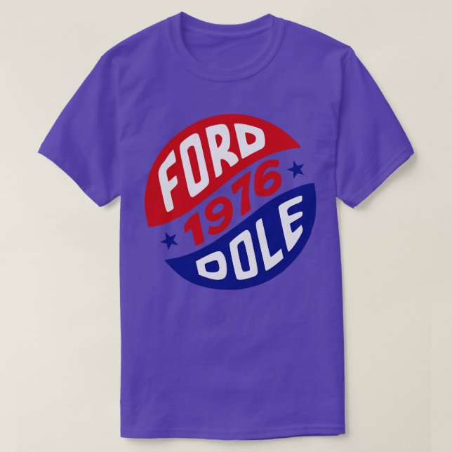Geraldand Bob Dole 1976 President Kampanj Butt T Shirt (Design framsida)