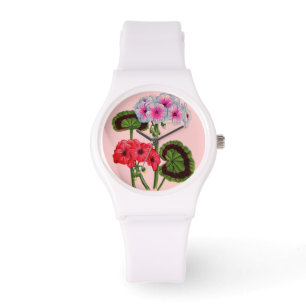 geranium armbandsur
