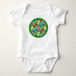 Geranium Blommor Baby Kroppsoverall T Shirt