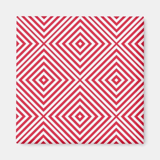 Geranium Diamond Chevron Magnet (Framsidan)
