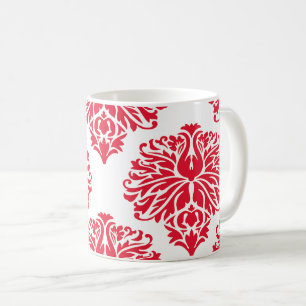Geranium Elegant Damask Coffee Mugg
