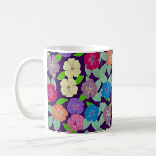 Geranium Flower Coffee Mugg (Vänster)