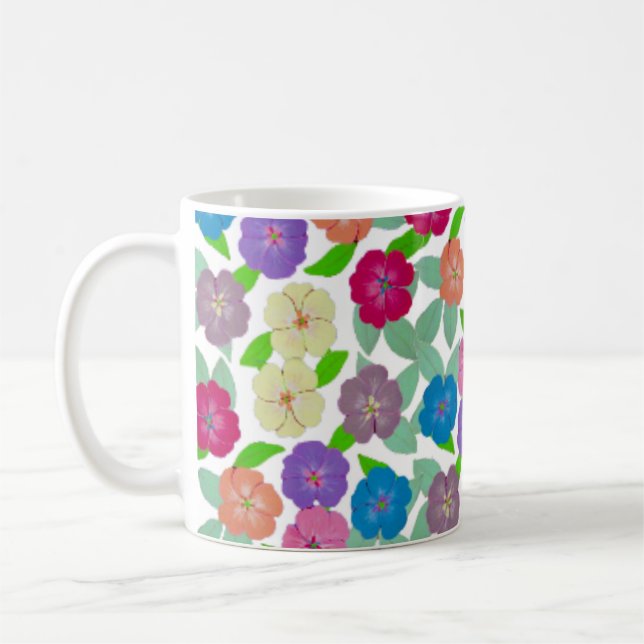 Geranium Flower Coffee Mugg (Vänster)