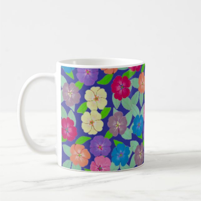 Geranium Flower Coffee Mugg (Vänster)