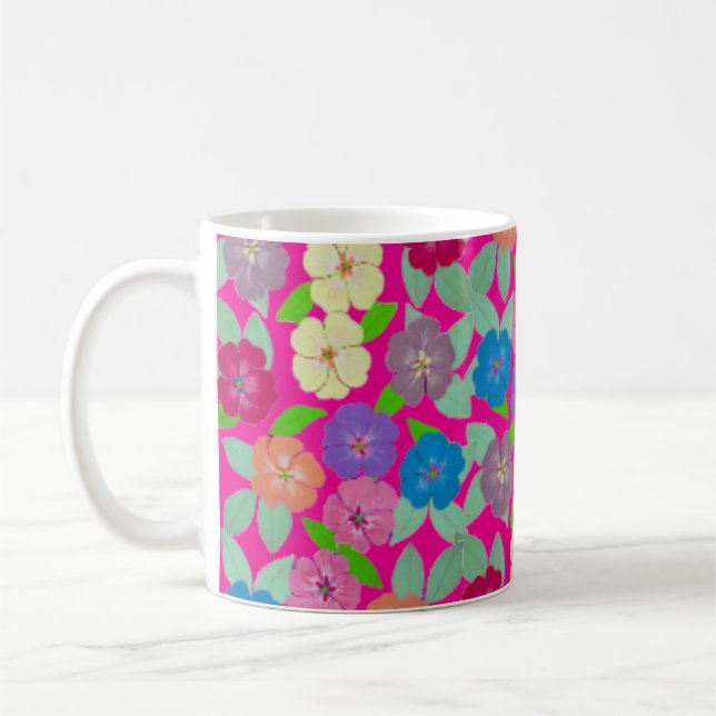 Geranium Flower Coffee Mugg (Vänster)