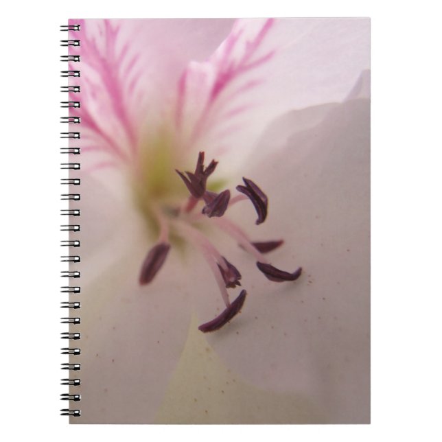 Geranium Flower Notebook Anteckningsbok (Framsidan)