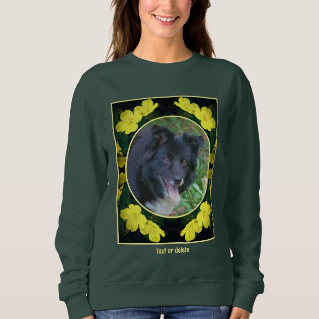 Geranium Flower Ram Skapar ditt eget sällskapsfoto T Shirt (Framsida)