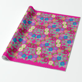 Geranium Flower Wrapping Papper Presentpapper