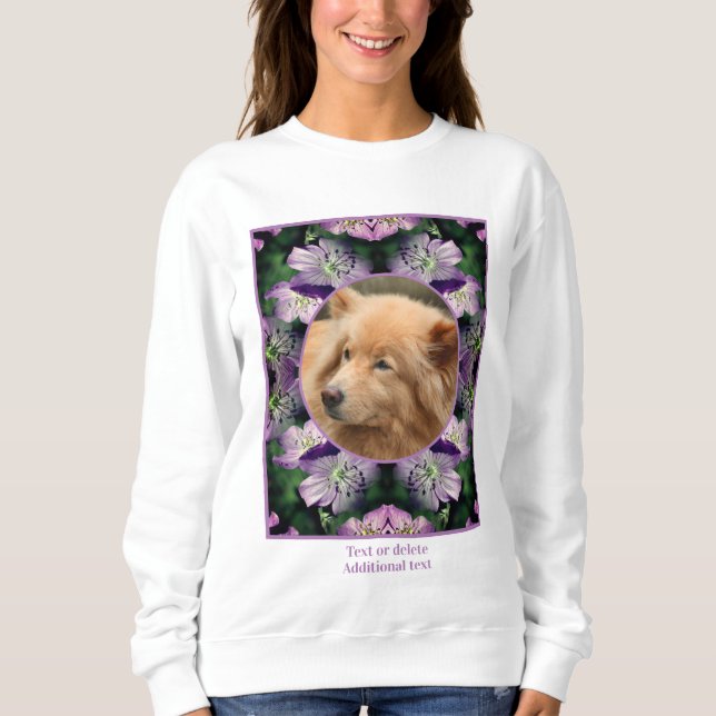 Geranium Flowers Ram Skapar ditt eget foto T Shirt (Framsida)