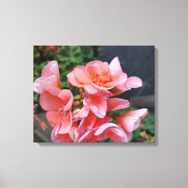 Geranium Garden Flower-Kanvastrycket Canvastryck (Framsida)