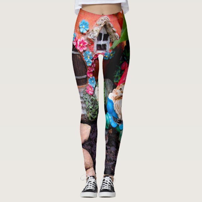 Geranium Gnome 01 Leggings (Framsida)