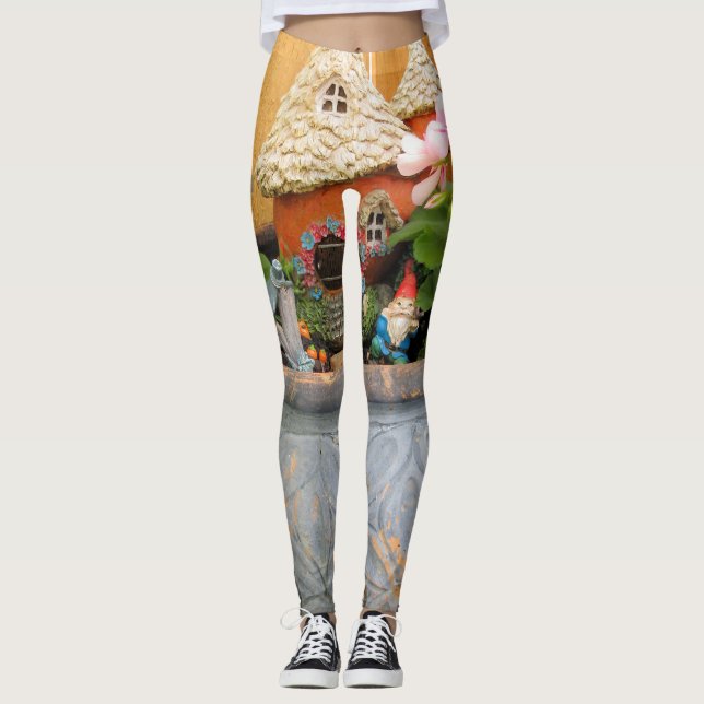 Geranium Gnome 03 Leggings (Framsida)