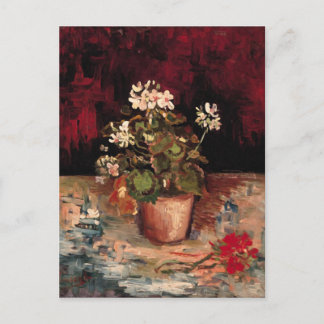 Geranium in a Flowerpot, Van Gogh Fine Art Vykort