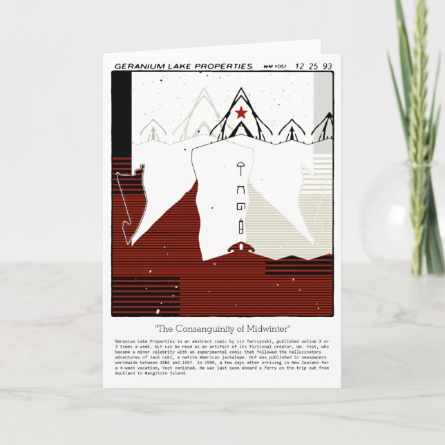 Geranium Lake Properties Helgkort (Framsida)