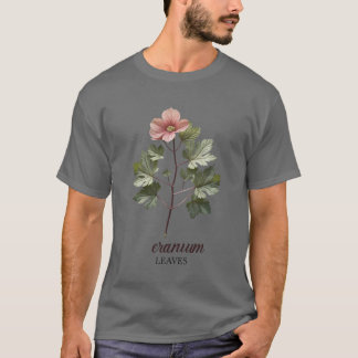 Geranium löv t shirt design