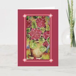 Geranium Pink Glad Mors dag Kort