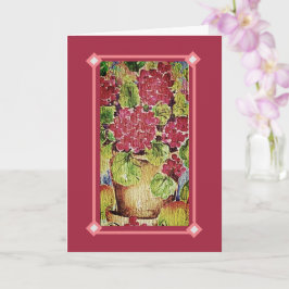 Geranium Pink Glad Mors dag Kort