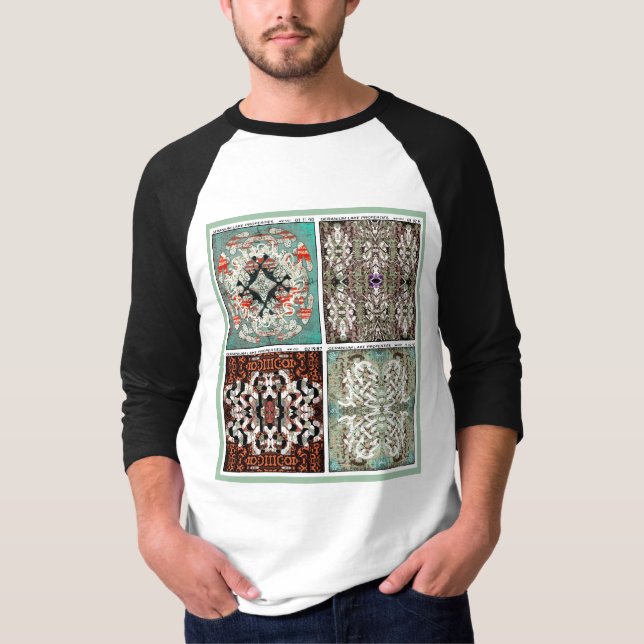 Geranium Sjö Egendom Asemic T Shirt (Framsida)