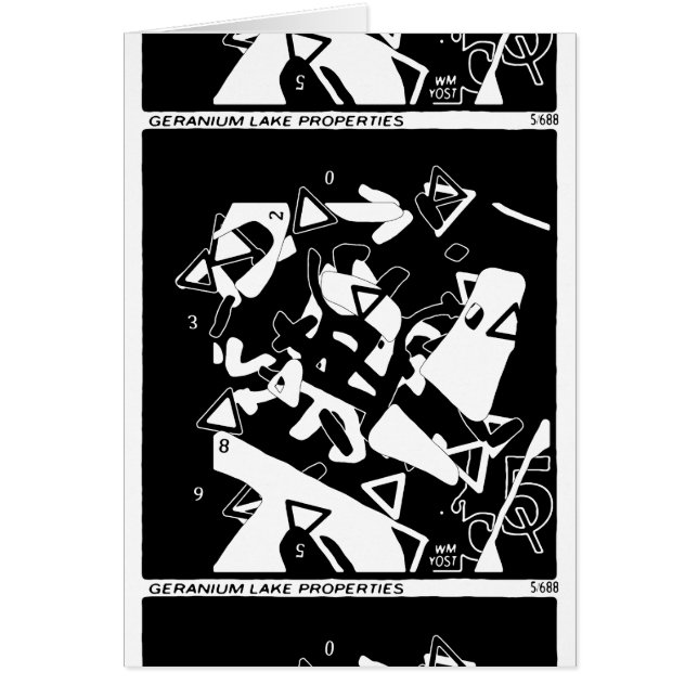 Geranium Sjö Egendom Hälsningskort (Framsidan)