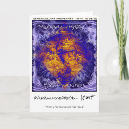 Geranium Sjö Egendom Helgkort