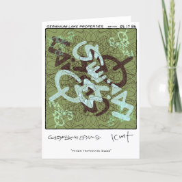 Geranium Sjö Egendom Helgkort