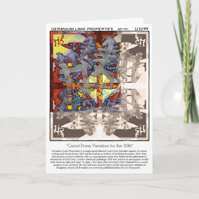 Geranium Sjö Egendom Kort (Framsida)