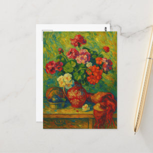 Geranium-vykort Vykort