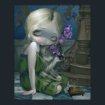 Geraniums ART PRINT magi realism pop surrealism Poster<br><div class="desc">En av mina favoriter hittills, ett mycket speciellt biet för mig. Den här målningen har en surrealistisk drömliknande kvalitet. En flicka i ett smulande men magnifikt mansion svarar på en antikisk telefon, med geraniumupplopp från den. Inspinerad av en linje i sång "Glass Hotel" av Robyn Hitchcock. Den ursprungliga akrylmålningen är...</div>