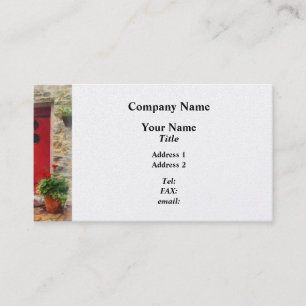Geraniums by Red Door Visitkort